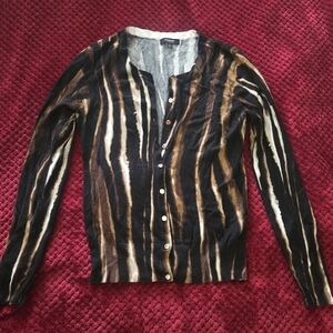 Premise Studio Gray and Cream Knit